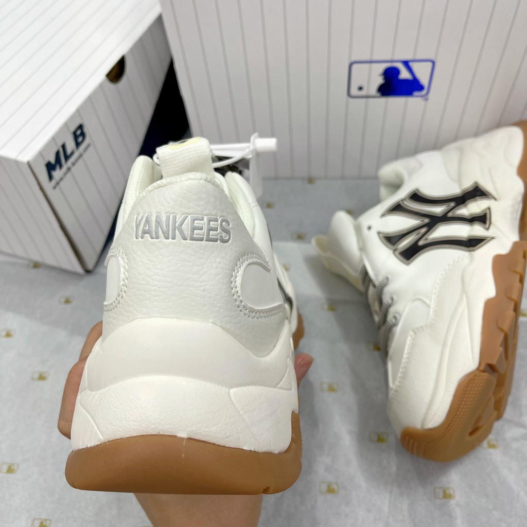 Giày Sneaker Ny Nâu Giày Thể Thao Nam Nữ Tăng Chiều Cao Full Phụ Kiện