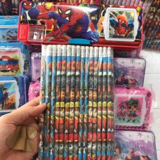 Combo hộp bút kèm máy tính tặng kèm 30 bút chì