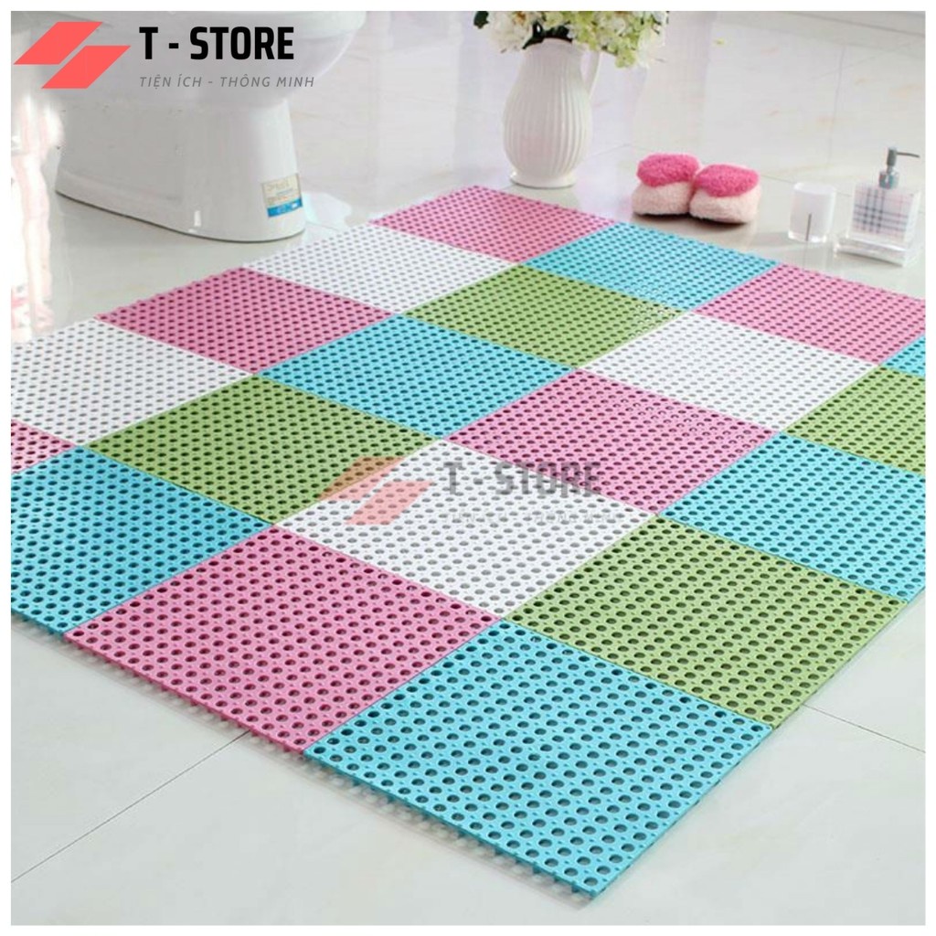 Miếng lót sàn chống trơn cho nhà tắm, nhà vệ sinh, nhà bếp và các khu vực ẩm ướt và trơn trượt.( 30x30cm m