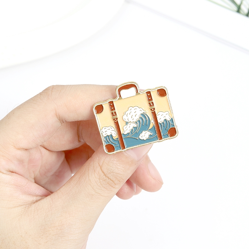 Ghim Cài Áo QIHE JEWELRY Hình Sóng Biển / Ngọn Núi Xinh Xắn