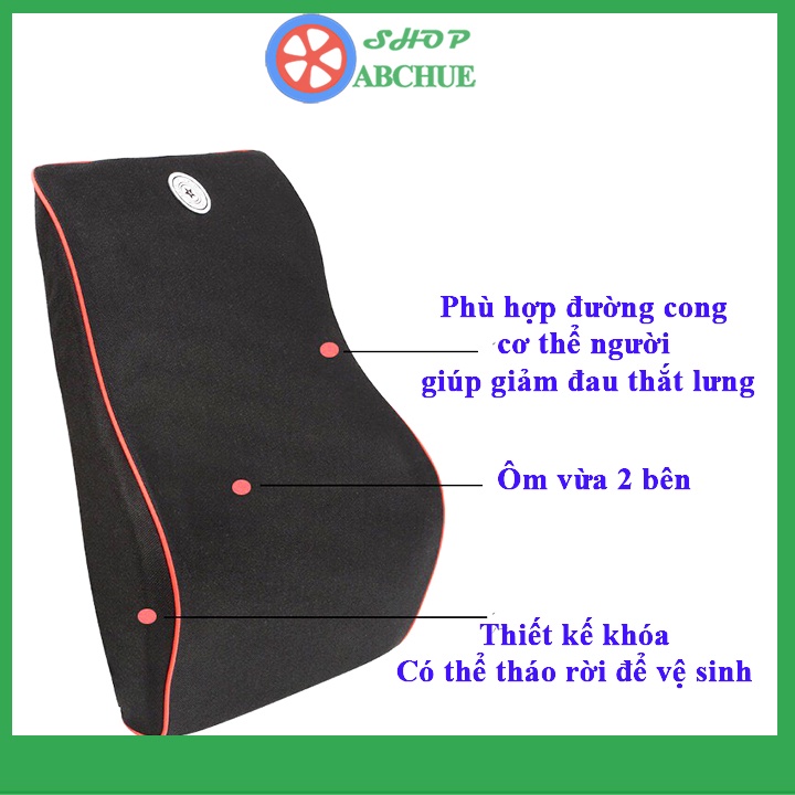 Set Gối tựa đầu , tựa lưng cao su non cao cấp dành cho  Ô Tô xe hơi