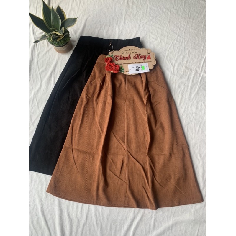 chân váy xoè hàn quốc, chân váy xoè chất nhung tăm | BigBuy360 - bigbuy360.vn