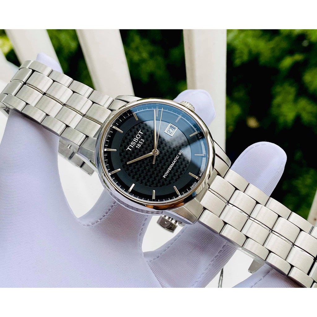 Đồng hồ nam chính hãng Tissot Luxury Powermatic 80 Black T086.407.11.201.02 - máy cơ tự động - kính Sapphire