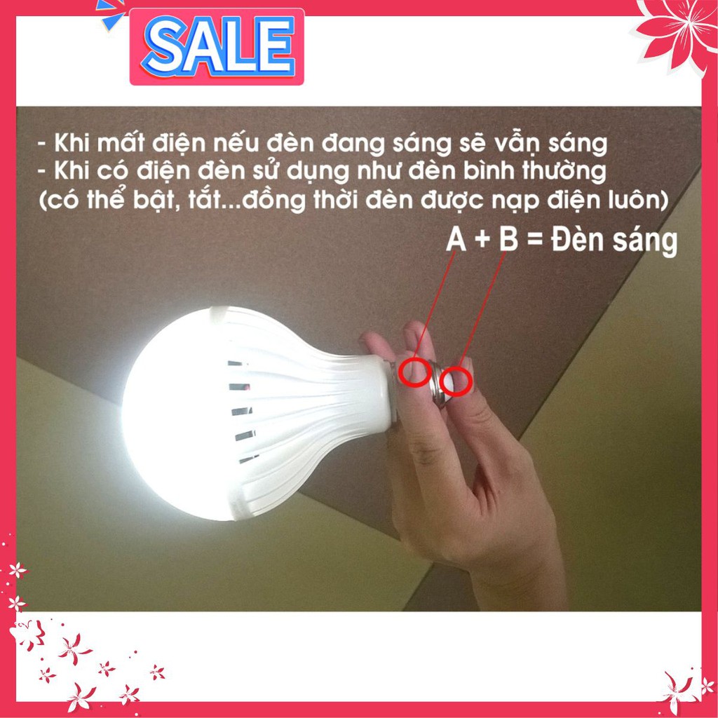 (SIÊU SALE) BÓNG ĐÈN LED TÍCH ĐIỆN 12W VÀ TIẾT KIỆM ĐIỆN (HÀNG LOẠI 1) (FREE SHIP)