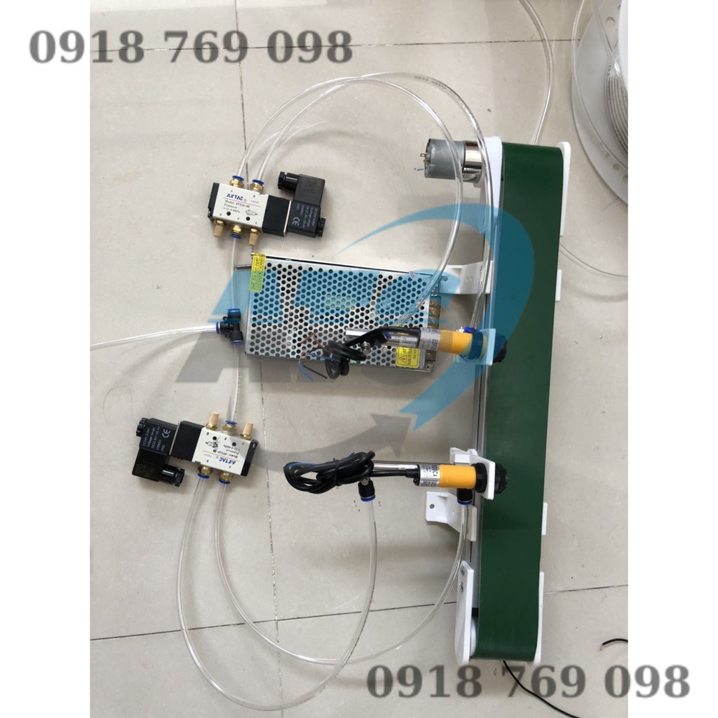 Mô hình phân loại màu sắc và chiều cao dùng PLC
