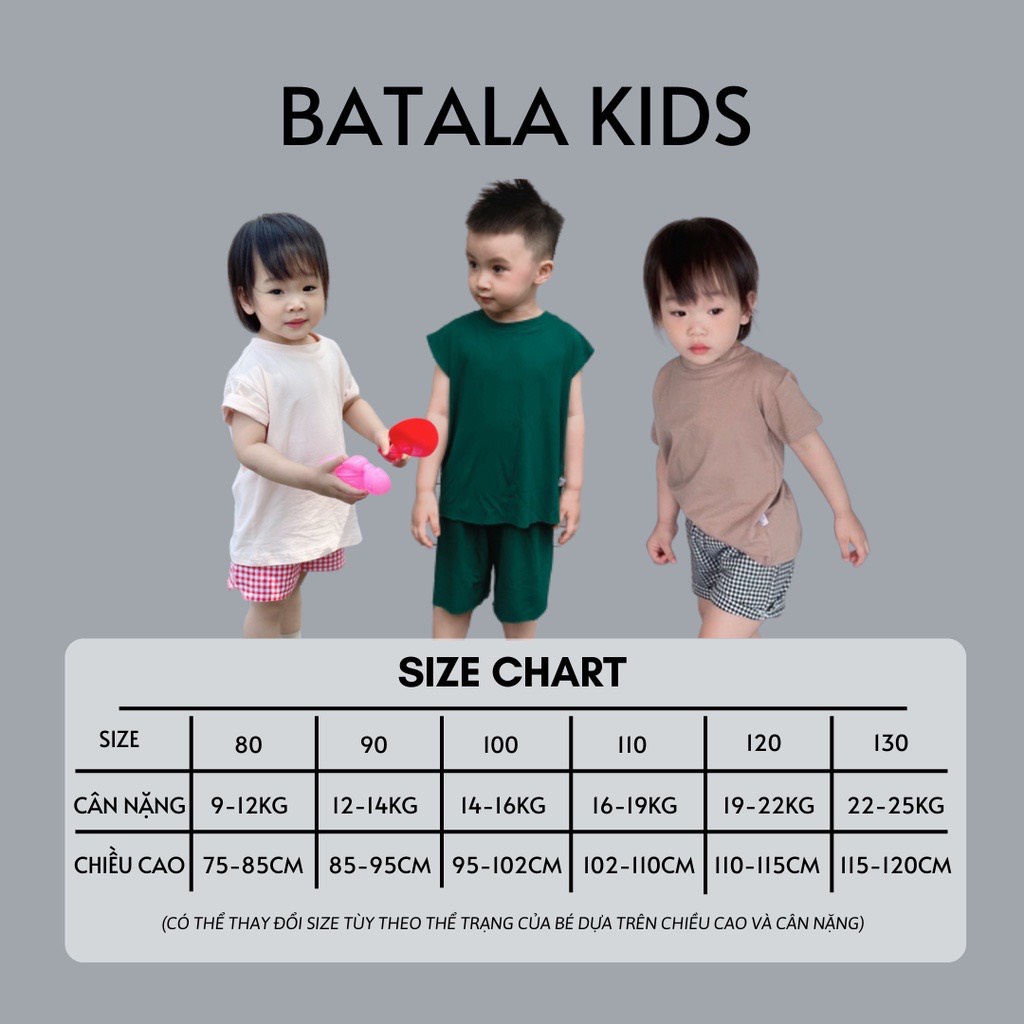 Áo thun bé trai bé gái Batala kids áo phông trẻ em cotton thấm hút mồ hôi in họa tiết Milk egg từ 9-25kg