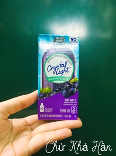 Bột pha nước trái cây Crystal Light 0 Calo
