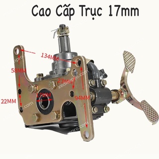 Hộp số đảo chiều tiến lùi cho xe ba bánh xăng tự chế trục 17mm