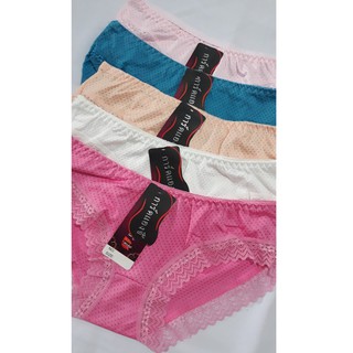Set 5 Quần lót nữ thông hơi phối ren đùi lưng vừa size 40-55kg