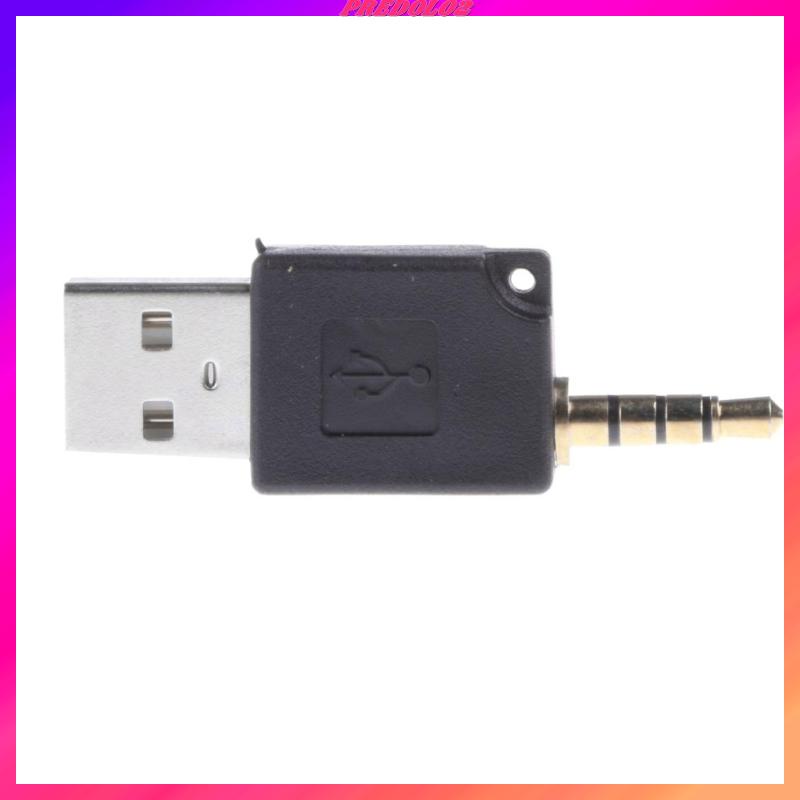 Dây Cáp Sạc Đồng Bộ Dữ Liệu USB 2 Trong 1 3.5mm Cho iPod Shuffle 1st 2nd Màu Đen