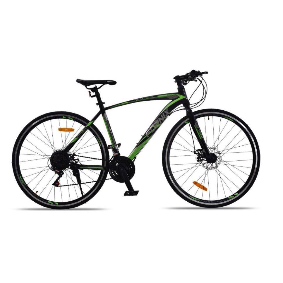 Xe đạp đường trường FORNIX FR303 màu xanh lá đen tự nhiên