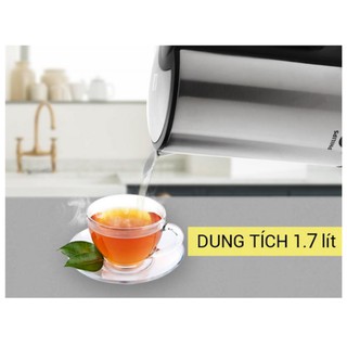 Bình đun nước siêu tốc Philips HD 9316, dung tích 1,7 lít - Hàng Nhập khẩu