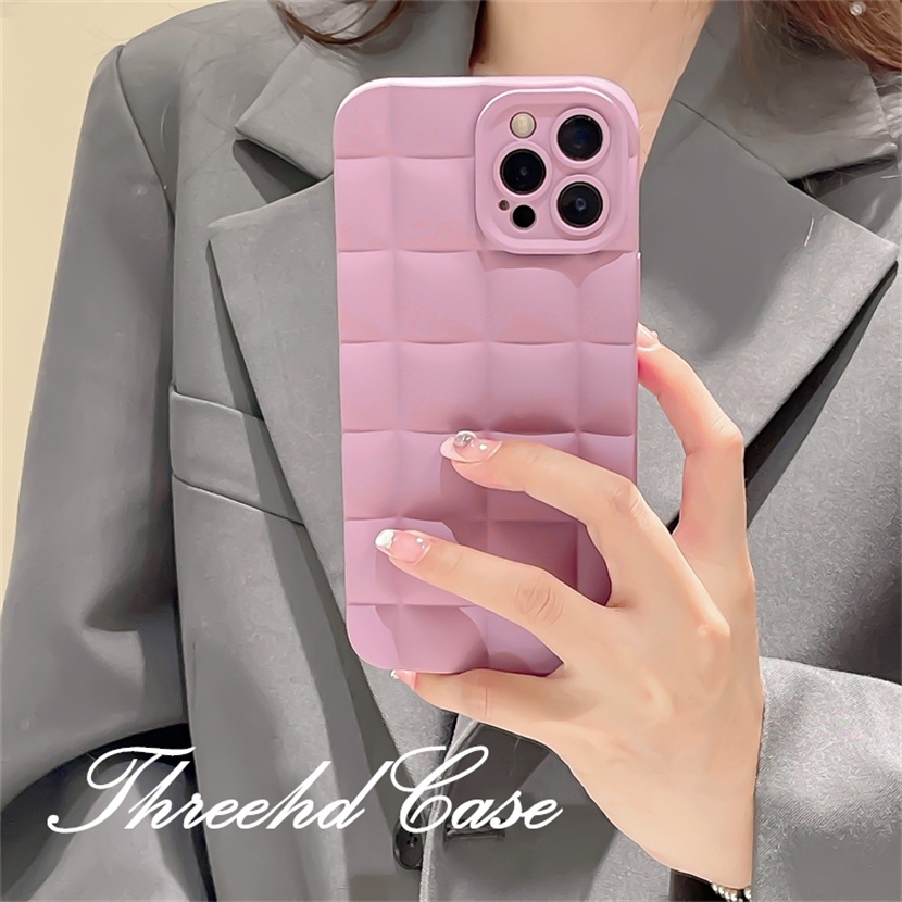 Ốp Điện Thoại Dẻo Họa Tiết Kẻ Sọc Màu Trơn Thời Trang Cho iPhone 14 13 12 11 Pro Max SE2020 X Xr Xs Max 8 7 6 6s Plus