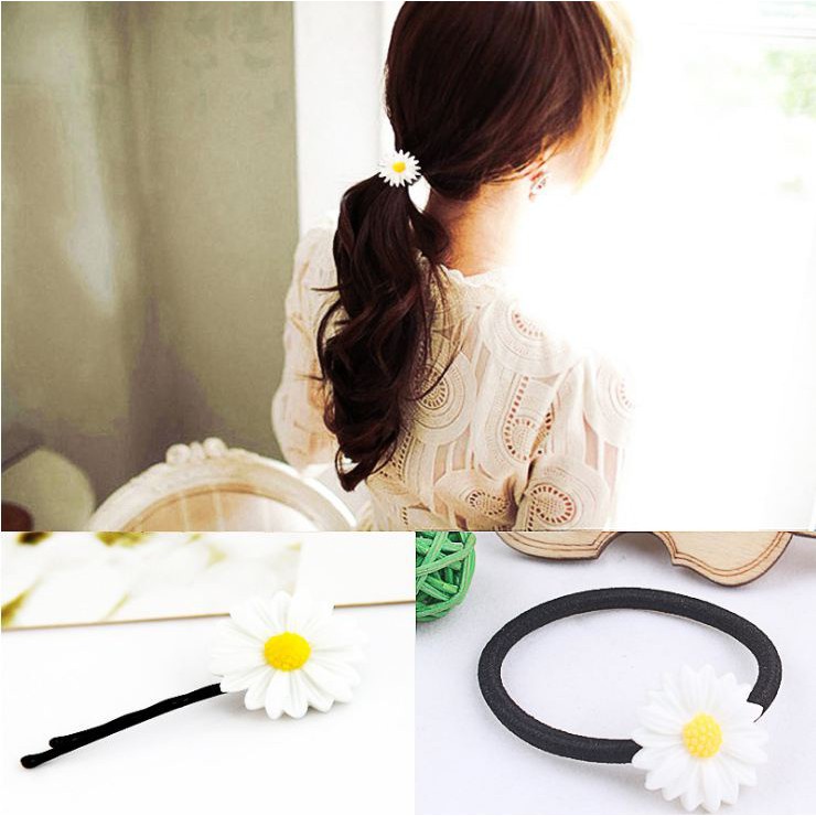Buộc Tóc - Cài Tóc Hoa Cúc Hàn Quốc    Clovershop68