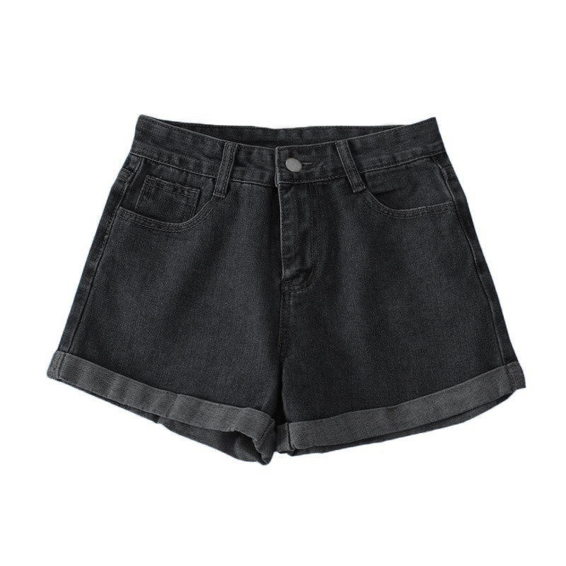 Quần Short Jean Nữ Lưng Cao Ống Rộng Dễ Phối Đồ