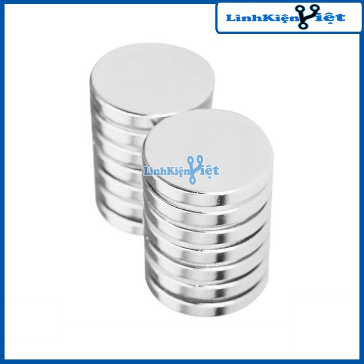 Bộ 50 Viên Nam Châm Đất Hiếm Tròn 8x2mm (từ tính hút cực mạnh)