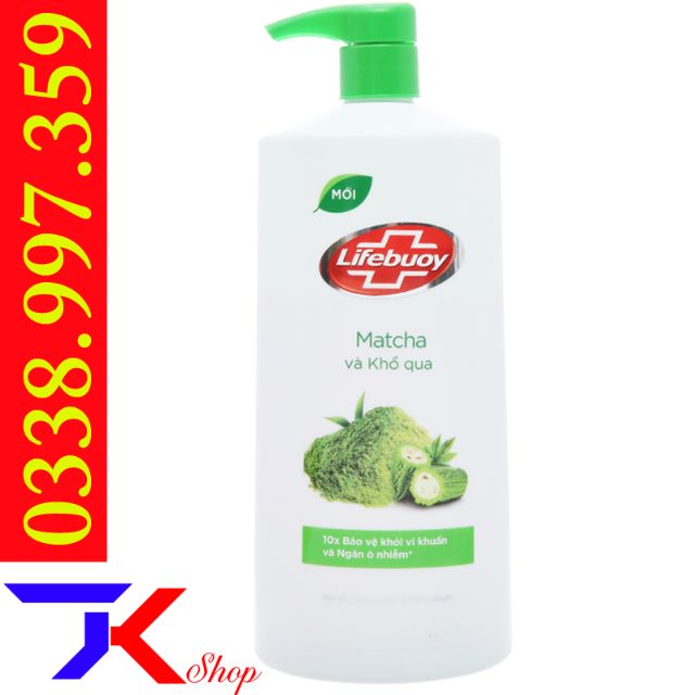 Sữa tắm Detox Lifebuoy Matcha và khổ qua 831ml