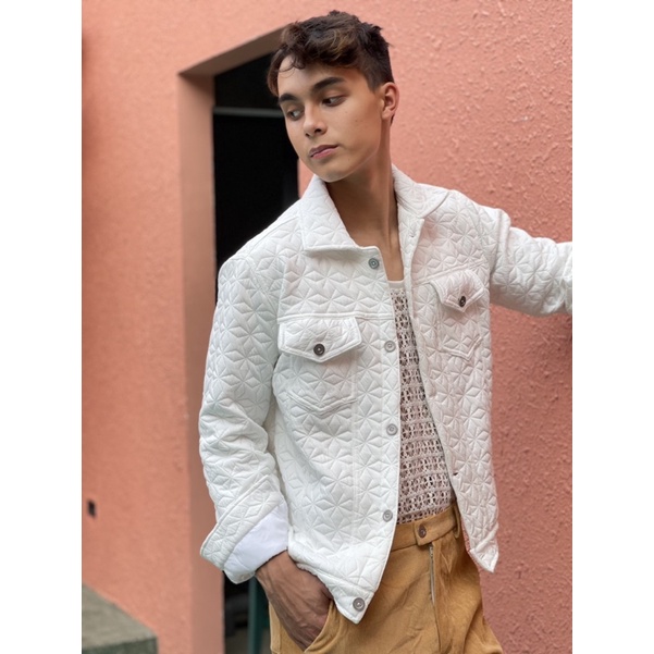 JACKET TRẮNG HOẠ TIẾT K honista