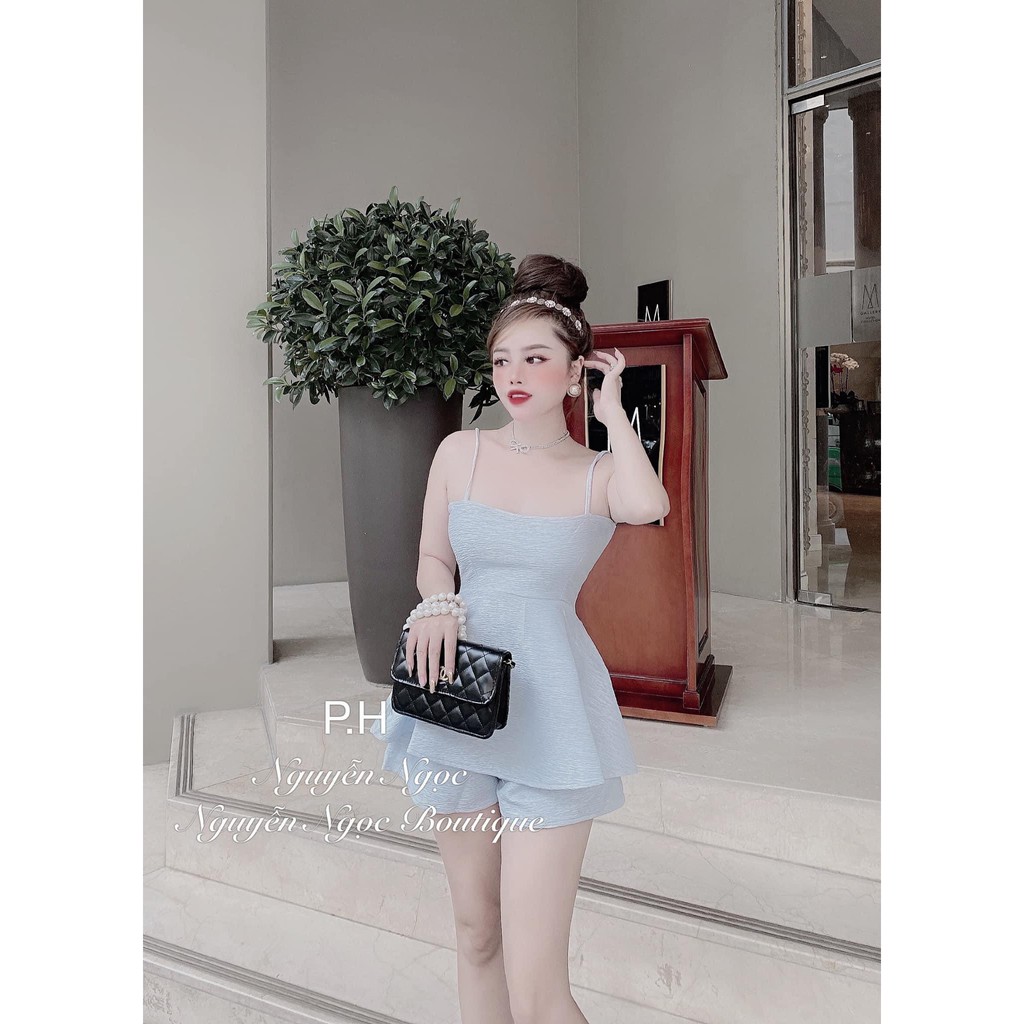 Set đồ nữ cá tính, set quần short áo dây đi chơi sang chảnh mùa hè đẹp 8A00164 | BigBuy360 - bigbuy360.vn