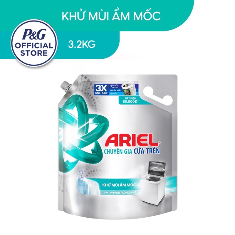 Nước Giặt Ariel Cho Máy Giặt Của Trên Túi 3.2kg và 3.5kg