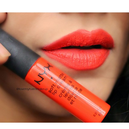 Son kem NYX Soft Matte Lip Cream Morocco - CAM ĐỎ