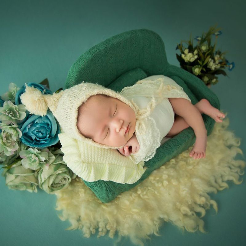 Bộ ghế sofa và 3 gối làm đạo cụ chụp ảnh xinh xắn đáng yêu dành cho trẻ sơ sinh