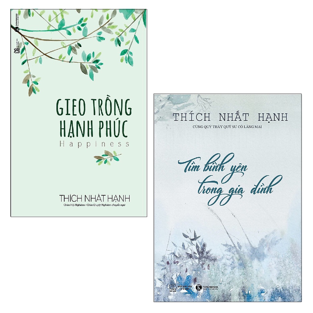 Sách Thái Hà - Gieo Trồng Hạnh Phúc + Tìm Bình Yên Trong Gia Đình (2 cuốn)