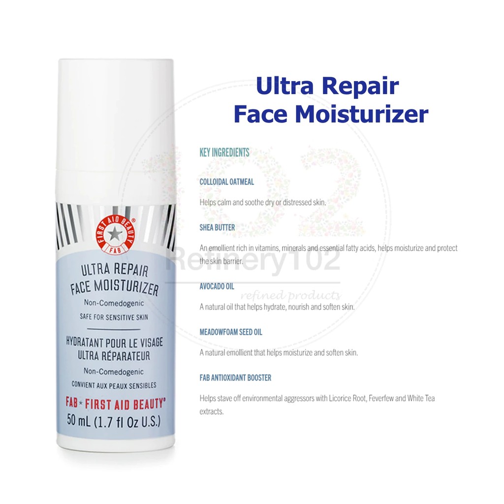 Kem dưỡng ẩm phục hồi First Aid Beauty Ultra Repair CREAM Intense Hydration và Face MOISTURIZER [Bill Sephora]