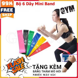 Freeship 🎁 Dây miniband tập gym cho nữ - Dây cao su tập gym giá rẻ tăng vòng 3 - FLASH SALE