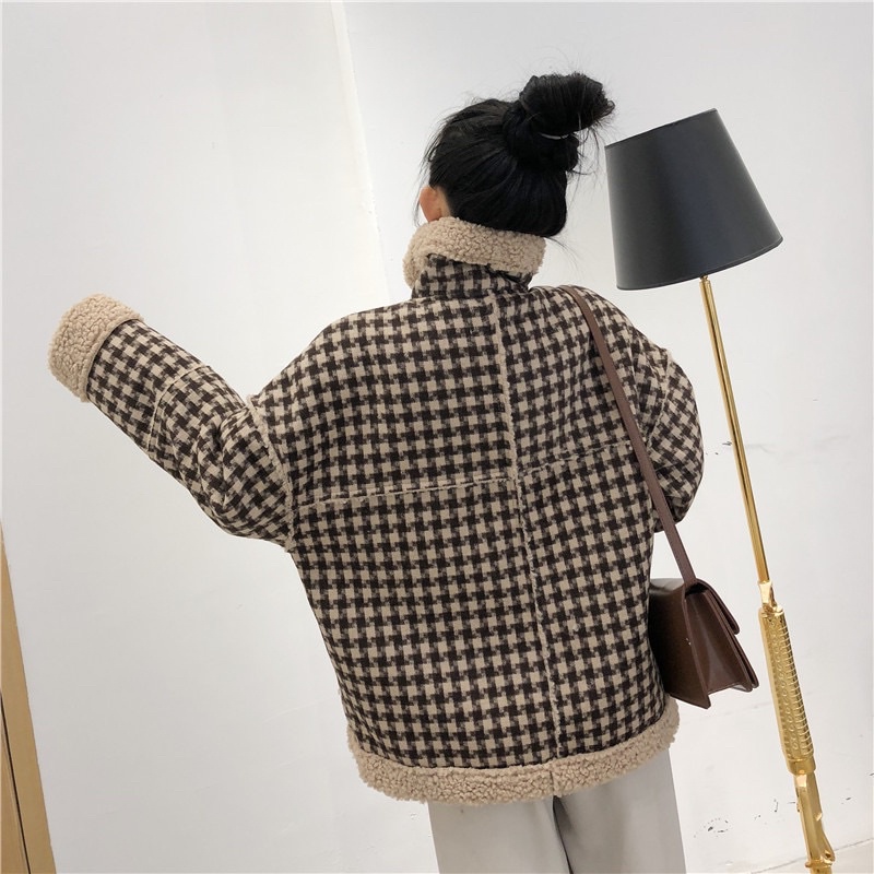 ÁO KHOÁC LÔNG CỪU ULZZANG PHONG CÁCH TRẺ TRUNG HÀNG QUẢNG CHÂU LOẠI 1 | BigBuy360 - bigbuy360.vn