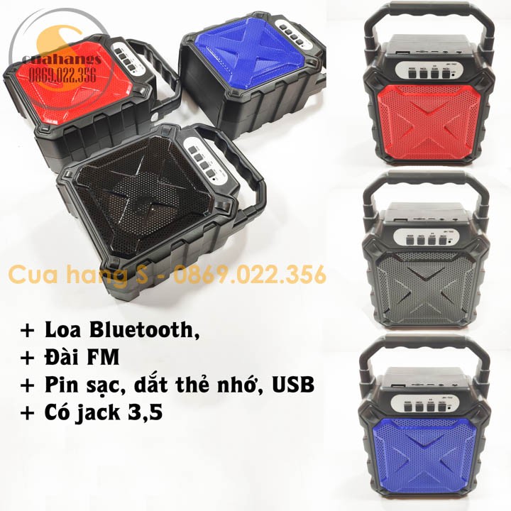 [Mã 2404EL10K giảm 10K đơn 20K] Loa bluetooth blt nghe nhạc mini JBH có đọc USB thẻ nhớ - BH 3 tháng