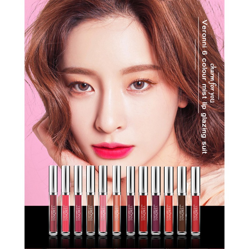 VEET (Hàng Mới Về) Set 6 Thỏi Son Kem Veronni Tông Lì Chống Nước Lâu Trôi | BigBuy360 - bigbuy360.vn