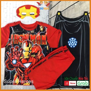 Bộ lửng quần áo siêu nhân in hình người sắt (mới)