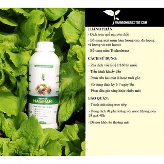 Dịch trùn quế Masinari chai 250 ml