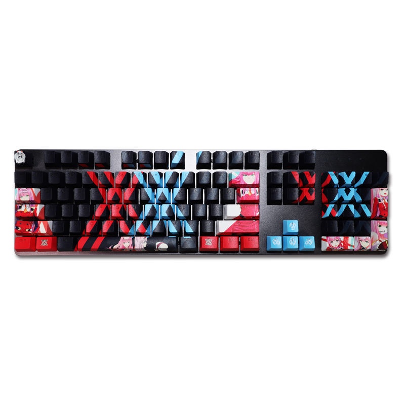 Zero Two Keycap Cherry Profile DARLING trong anime FRANXX Theme PBT Dye thăng hoa keycaps cơ học