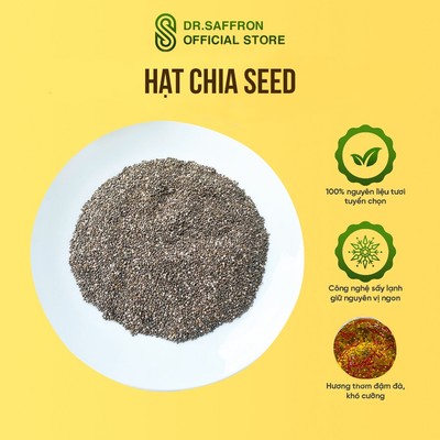 Hạt chia hữu cơ Saffron Việt Nam 100% từ thiên nhiên - gói 100gr