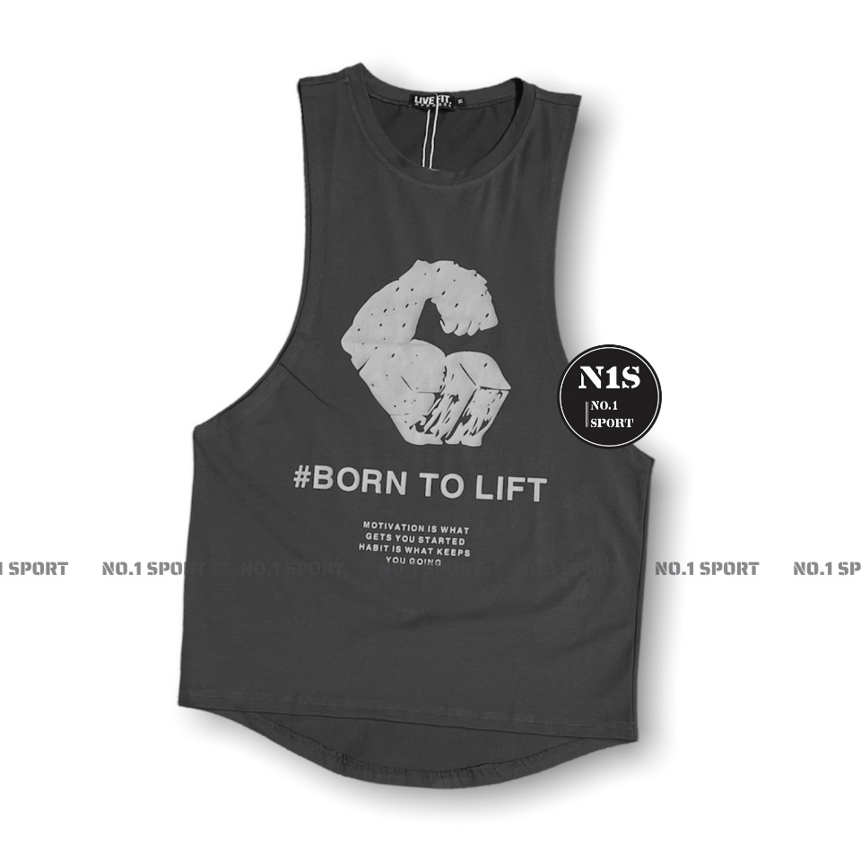 Tanktop Born To Lift - Chất - Mịn - Xịn - Mát