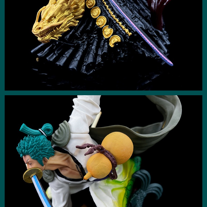 Mô hình Zoro cao 32cm nặng 2kg có hiệu ứng hắc kiếm, figure anime zoro , mô hình one piece nhân vật anime luffy