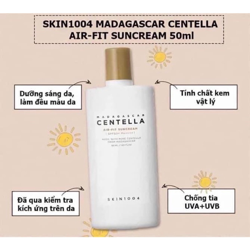 KEM CHỐNG NẮNG SKIN1004 MADAGGASCAR CENTELLA AIR FIT SUNCREAM SPF50+PA++