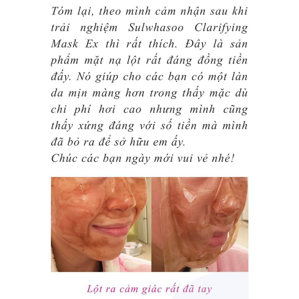 MẶT NẠ LỘT THẢO DƯỢC DƯỠNG DA SULWHASOO CLARIFYING MASK EX 35ml