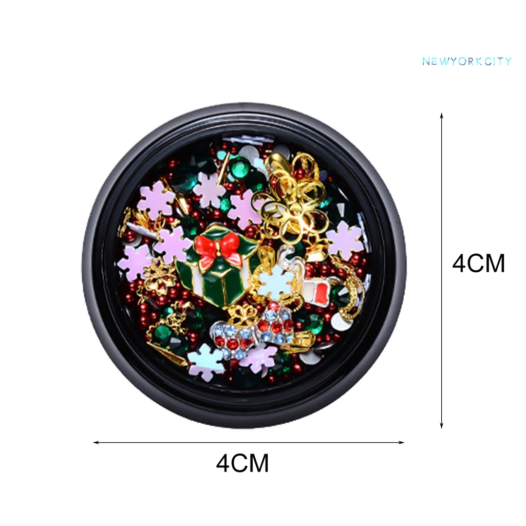 Phụ Kiện Trang Trí Móng Nghệ Thuật Tạo Hiệu Ứng 3D Chủ Đề Giáng Sinh