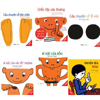 Sách Ehon - Combo 6 cuốn Ehon khoa học cơ thể người