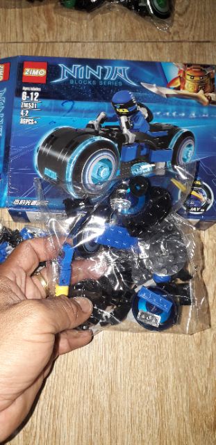Lắp ráp 1 hộp LegoNinja Xe mô tô bánh lớn 531 bằng nhựa ABS