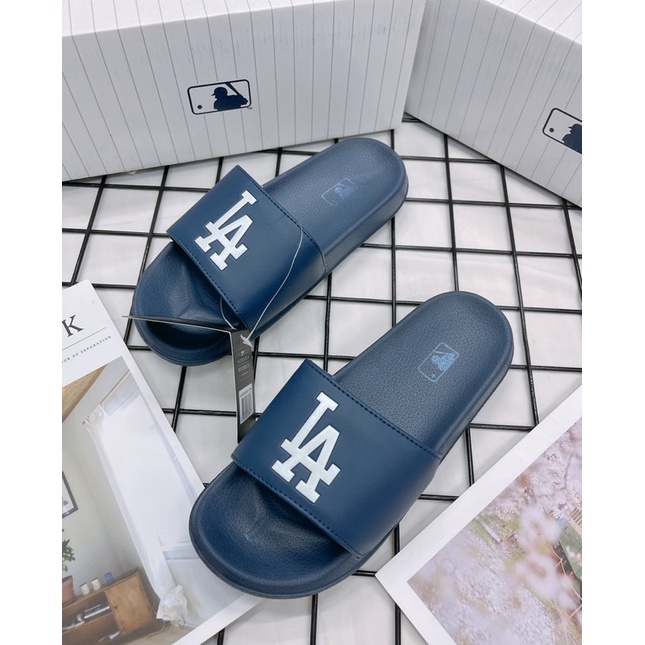 [CHÍNH HÃNG] DÉP MLB NỘI ĐỊA LA XANH - DÉP QUAI NGANG SIÊU ÊM