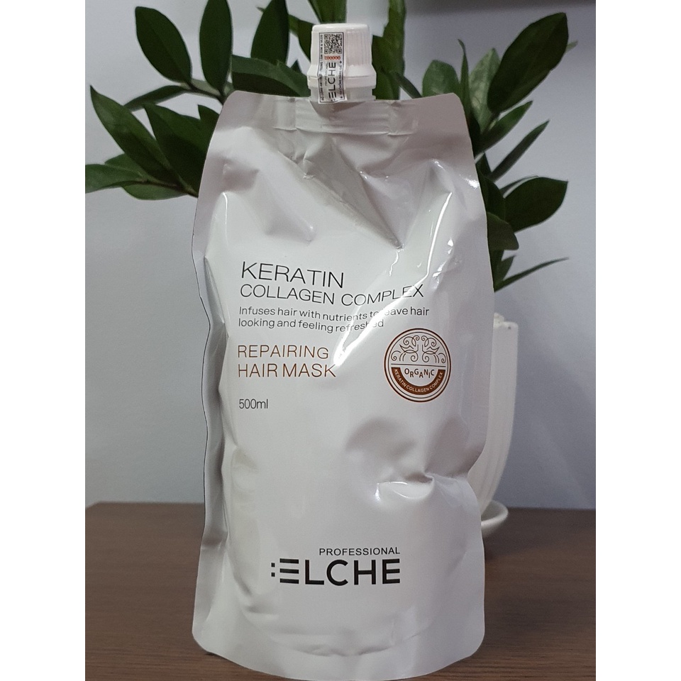 Mặt nạ hấp tóc Keratin Collagen Complex Elche 500ml