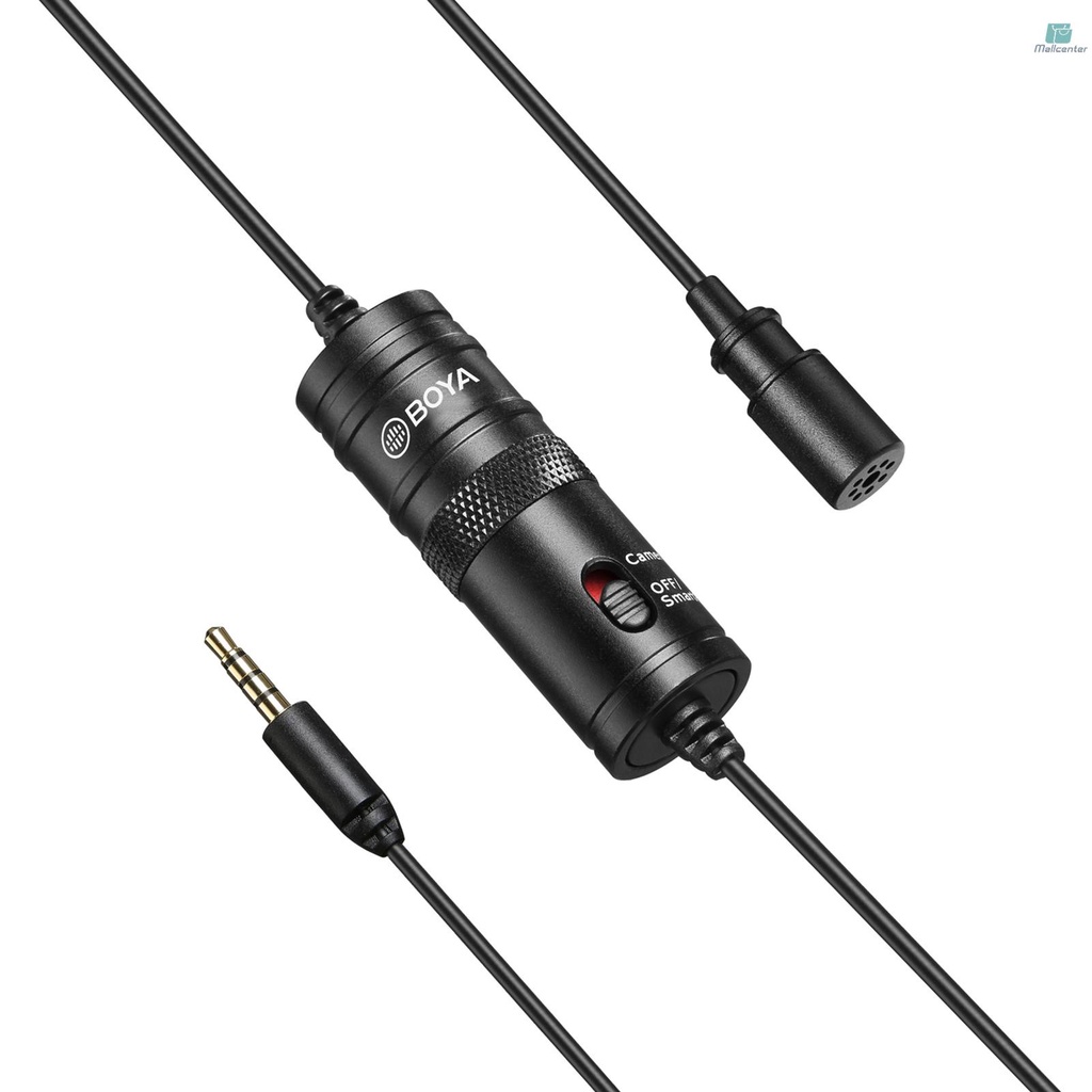 Micro Đa Hướng BOYA BY-M1 Có Kẹp Cổng 3.5mm Cho Máy Ảnh DSLR