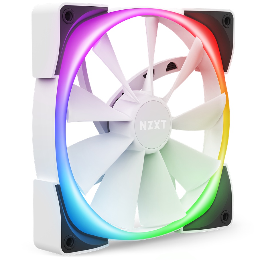 [Mã 273ELHA100K0 hoàn 7% đơn 500K] Quạt tản nhiệt cho case NZXT AER RGB 2 Series 140mm Single White (HF-28140-BW)