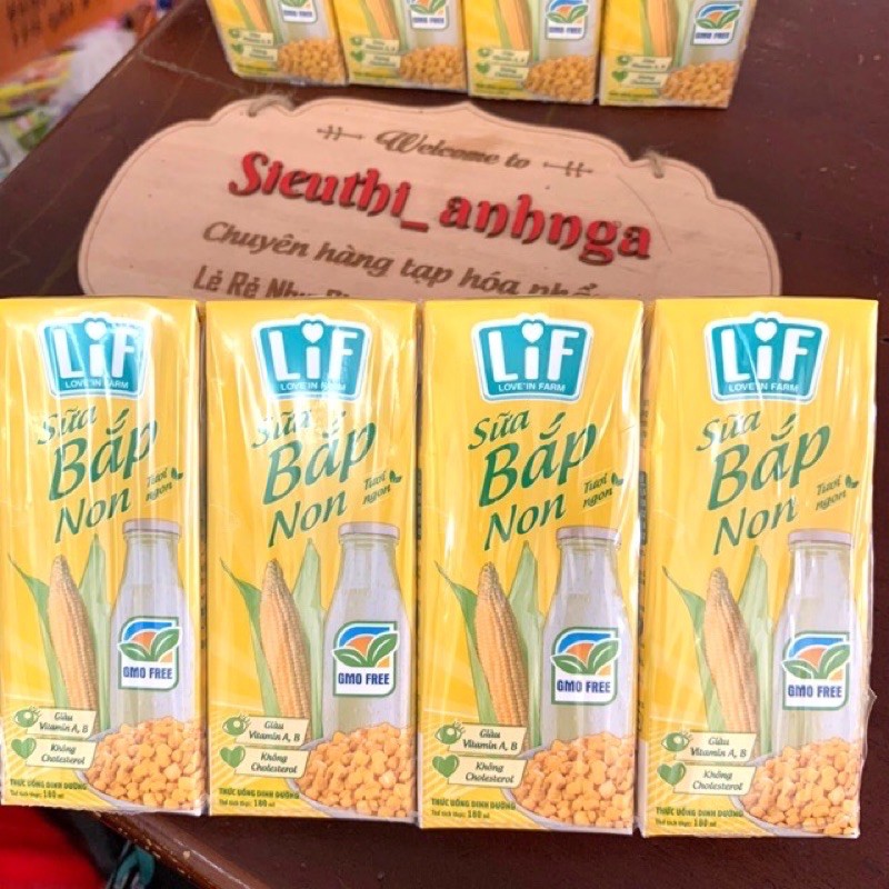 Sữa Bắp Non LiF Kun thùng 24 Hộp x 180ml