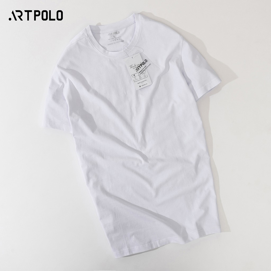 Áo thun nam cổ tròn vải Cotton co giãn, thoáng mát  ARTPOLO form Slim - CTT | BigBuy360 - bigbuy360.vn