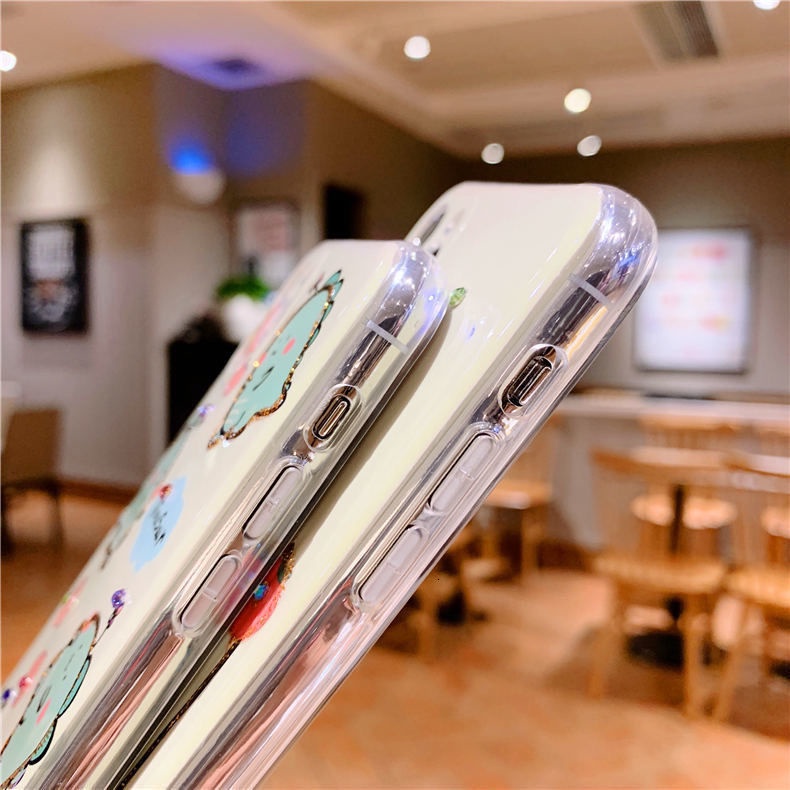 Ốp điện thoại silicon in hình khủng long thích hợp cho IPhone 11pro Max X IPhone7 8plus Xr Xs 12 12promax